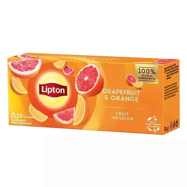 Gyümölcstea LIPTON Grapefruit-Narancs 20 filter/doboz