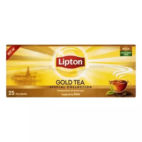 Fekete tea LIPTON Gold 25 filter/doboz