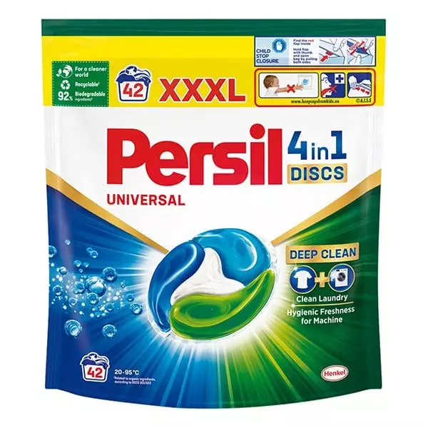 Mosókapszula PERSIL Discs 4in1 Universal 42 darab/doboz