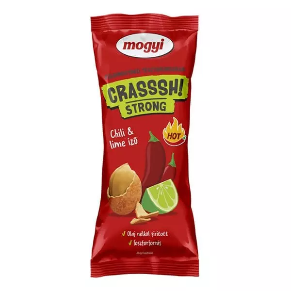 Földimogyoró tésztabundában MOGYI Crasssh! Strong chili-lime 60g