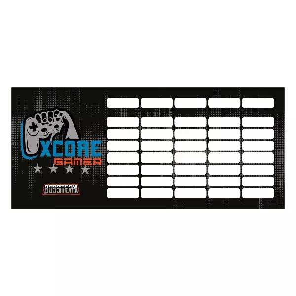 Órarend LIZZY CARD mini 178mmx77mm Bossteam Gamer Xcore