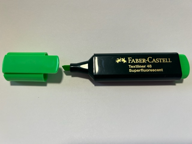 Szövegkiemelő FABER-CASTELL  Superfluorescent Textliner 48 zöld