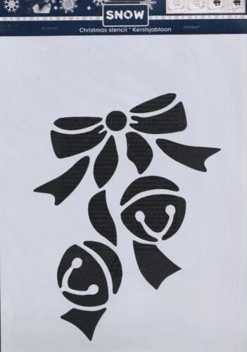 Stencil hósablon karácsonyi motívum 22x35x0,2 cm UTOLSÓ DARAB