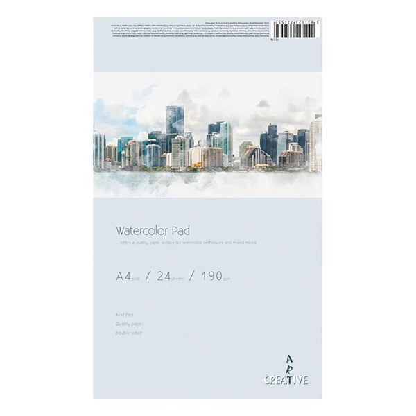 Akvarell rajztömb CREATIVE A/4 190 g 24 lapos