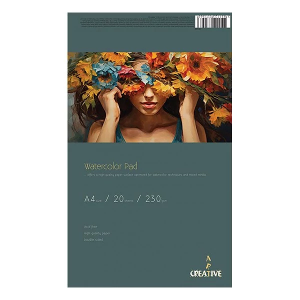 Akvarell rajztömb CREATIVE A/4 230 g 20 lapos