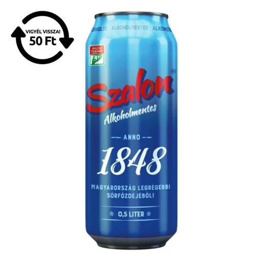 Alkoholmentes sör SZALON 0,0% 500 ml DRS