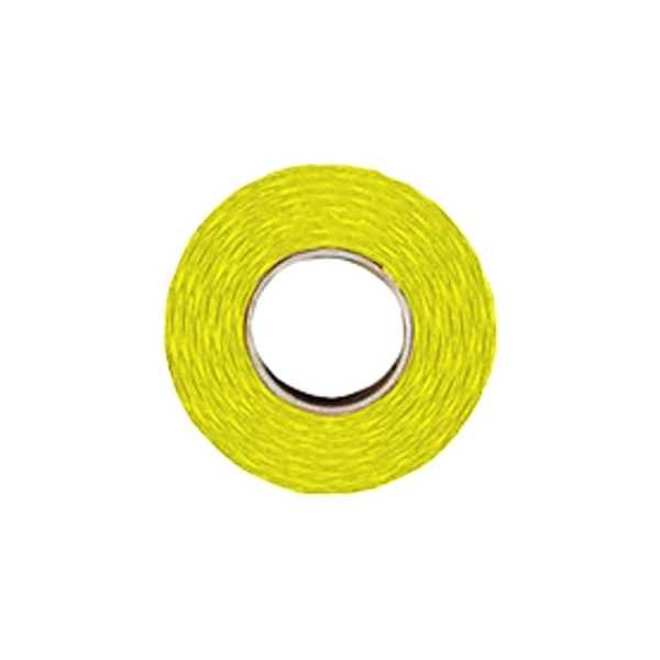 Árazószalag FORTUNA 25x16 mm perforált sárga 10 tekercs/csomag