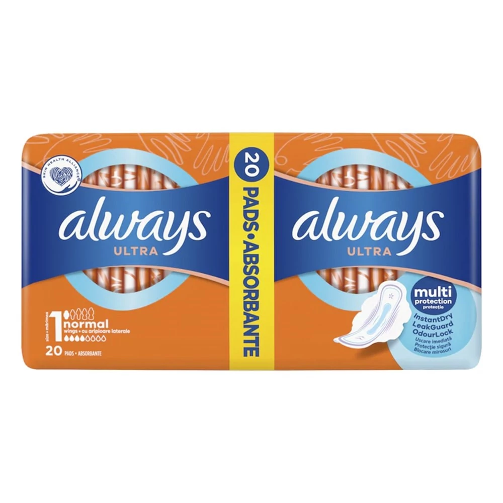 Egészségügyi betét ALWAYS Sensitive ultra duo 20 darabos