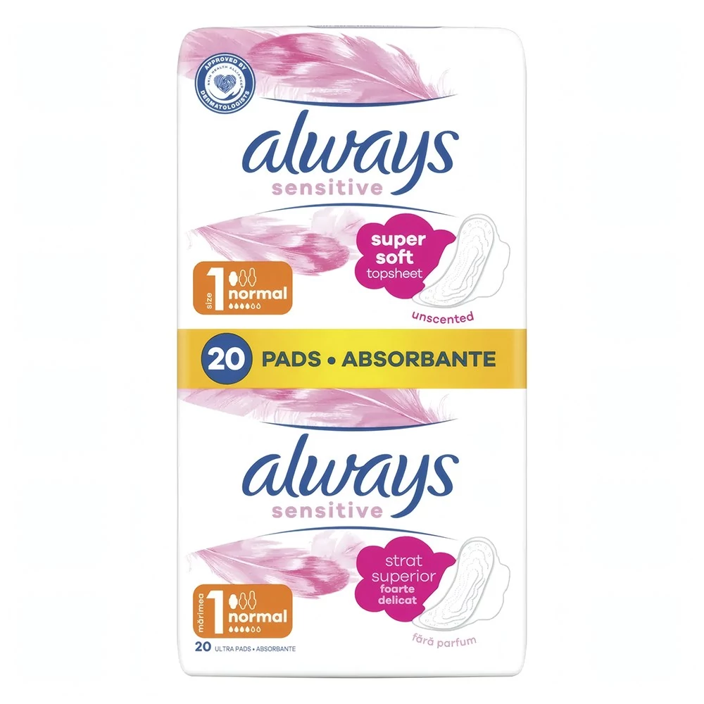 Egészségügyi betét ALWAYS Sensitive ultra normál 20 darabos