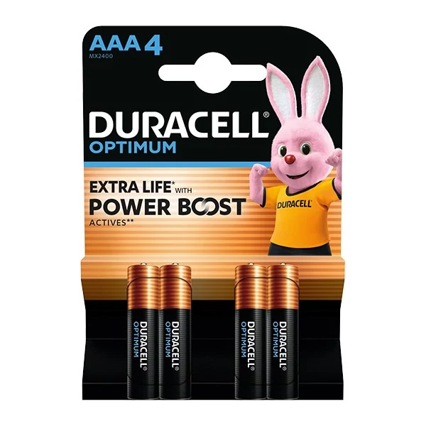 Elem mikro DURACELL Optimum AAA 4-es