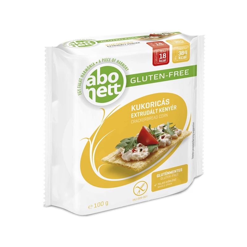 Extrudált kenyér ABONETT gluténmentes kukoricás 100 g