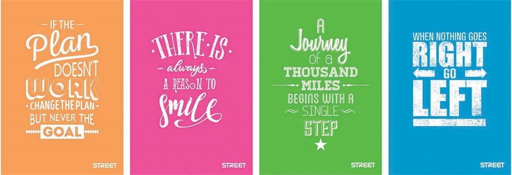 Füzet vonalas STREET A/4 42 lapos Neon