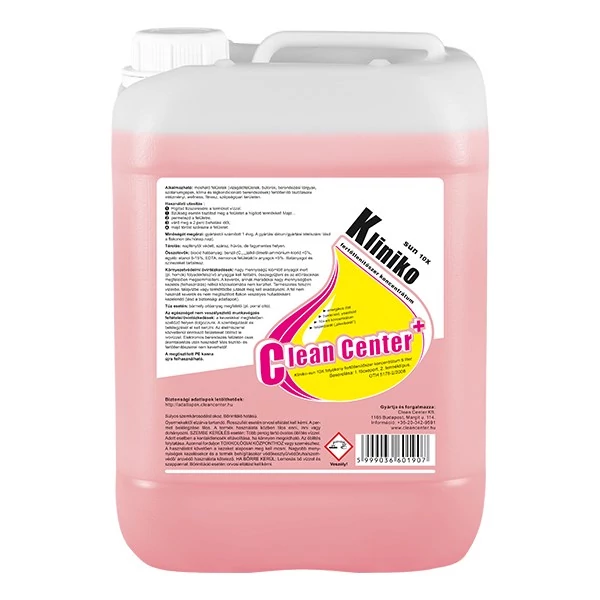 Fertőtlenítőszer koncentrátum CLEAN CENTER Kliniko-sun10X 5L