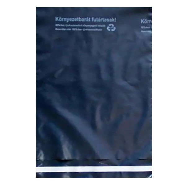 Futártasak biztonsági ragasztócsíkkal környezetbarát 30,5x45cm 50 mikron 100 darabos