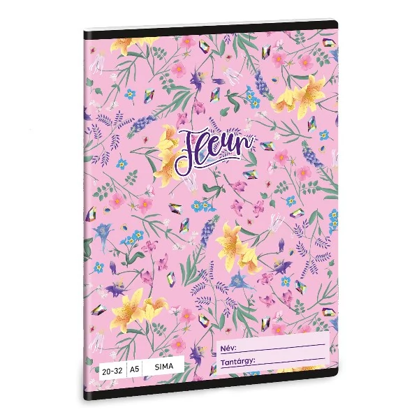Füzet sima ARS UNA A/5 32 lapos 20-32 Fleur