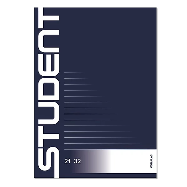 Füzet vonalas ICO Student A/5 32 lapos 21-32 4-8. osztályos