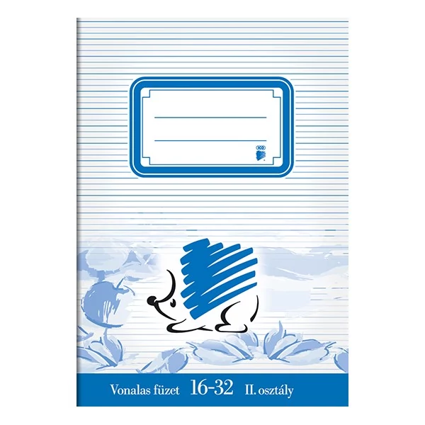 Füzet vonalas ICO Süni A/5 16-32 2. osztályos