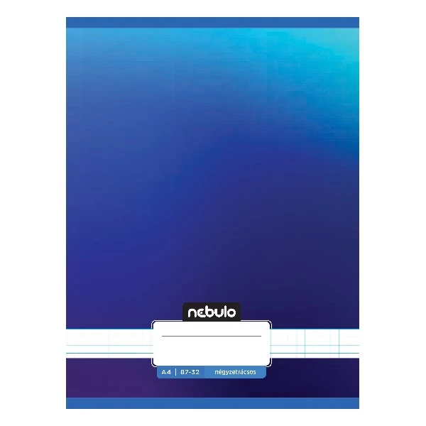 Füzet kockás NEBULO A/4 32 lapos 87-32 Monochrome és Gradient fiús 12 darabos