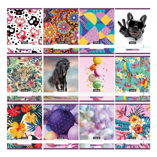 Füzet vonalas NEBULO A/4 32 lapos 81-32 L-Design 12 db/csomag