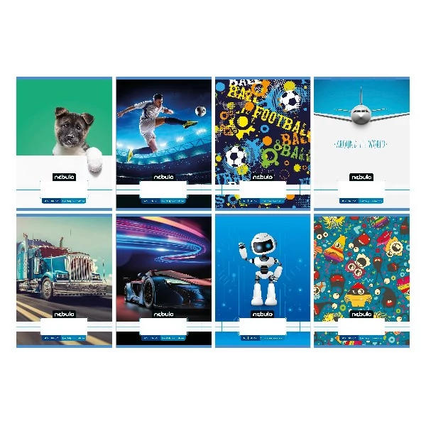 Füzet vonalas NEBULO A/5 32 lapos 14-32 1.osztályos Vagány 16 darabos