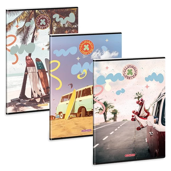 Füzet kockás ARS UNA A/4 40 lapos Extra kapcsos California Lifestyle