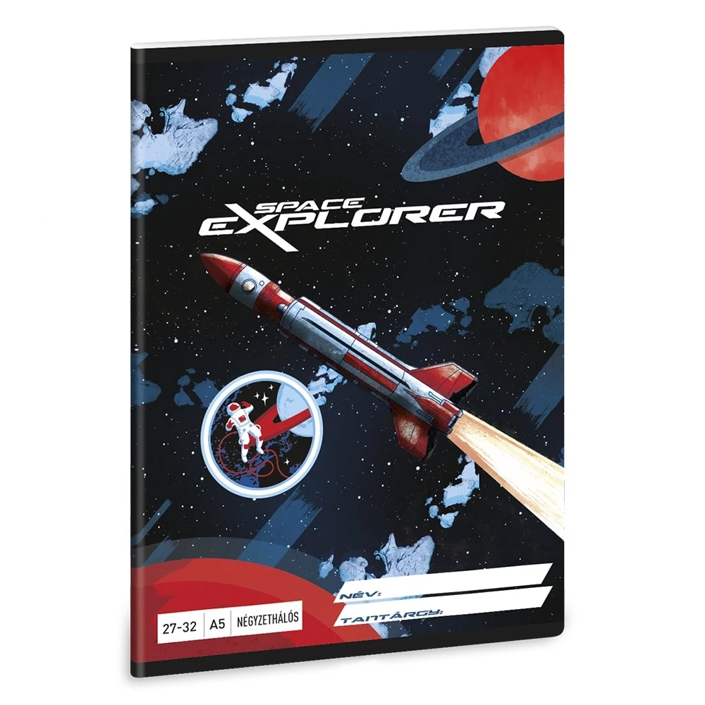 Füzet kockás ARS UNA A/5 32 lapos 27-32 Space Explorer