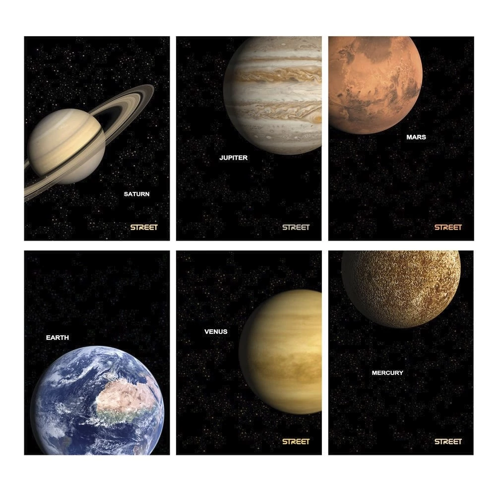 Füzet kockás STREET A/4 54 lapos Planets