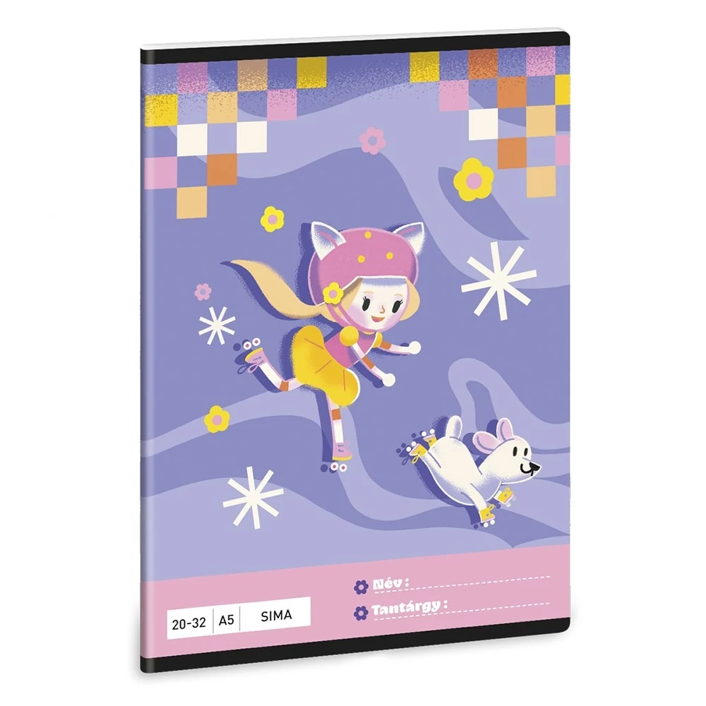 Füzet sima ARS UNA A/5 32 lapos 20-32 Keep Rolling