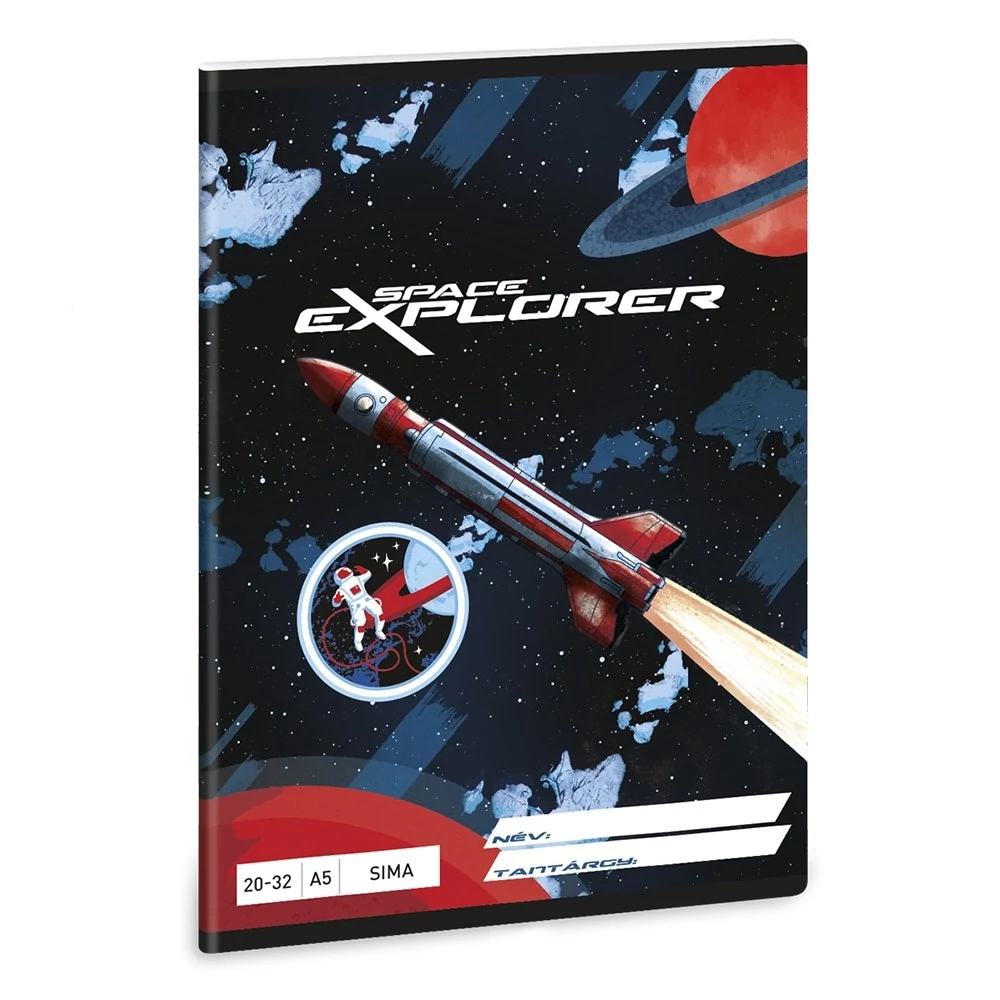 Füzet sima ARS UNA A/5 32 lapos 20-32 Space Explorer