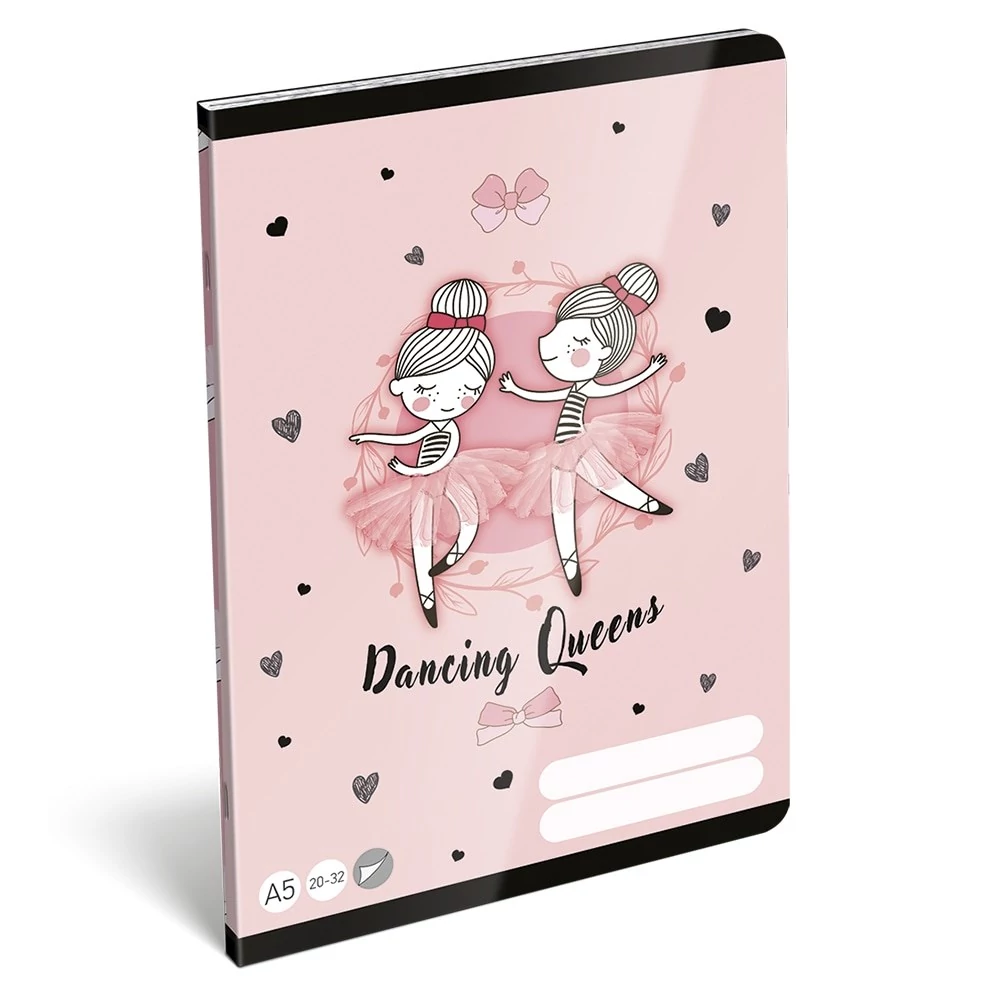 Füzet sima LIZZYSULI A/5 32 lapos 20-32 Tiny Dancer Lovely Ballerina