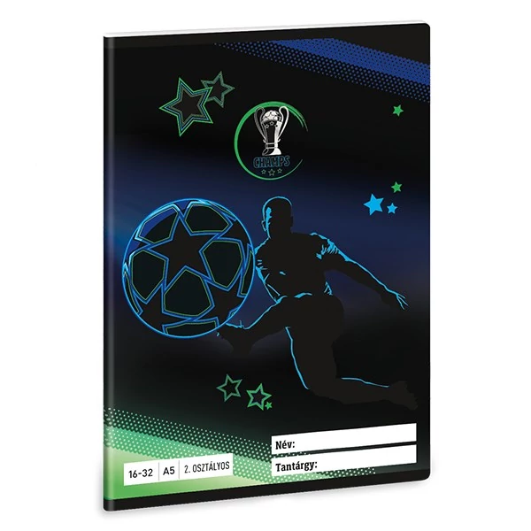 Füzet vonalas ARS UNA A/5 32 lapos 16-32 2. osztályos Champs