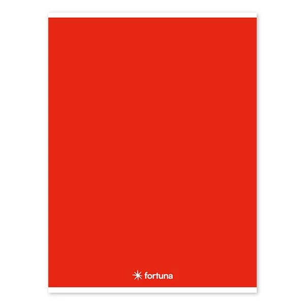 Füzet vonalas FORTUNA Monocolor A/4 32 lapos 81-32 piros