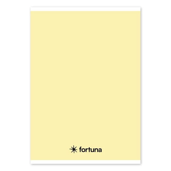 Füzet vonalas FORTUNA Monocolor A/5 32 lapos 21-32 pasztell sárga
