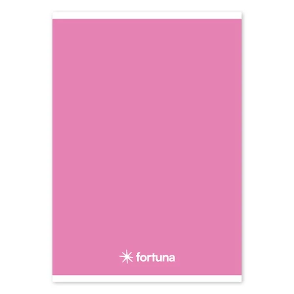 Füzet vonalas FORTUNA Monocolor A/5 32 lapos 21-32 rózsaszín