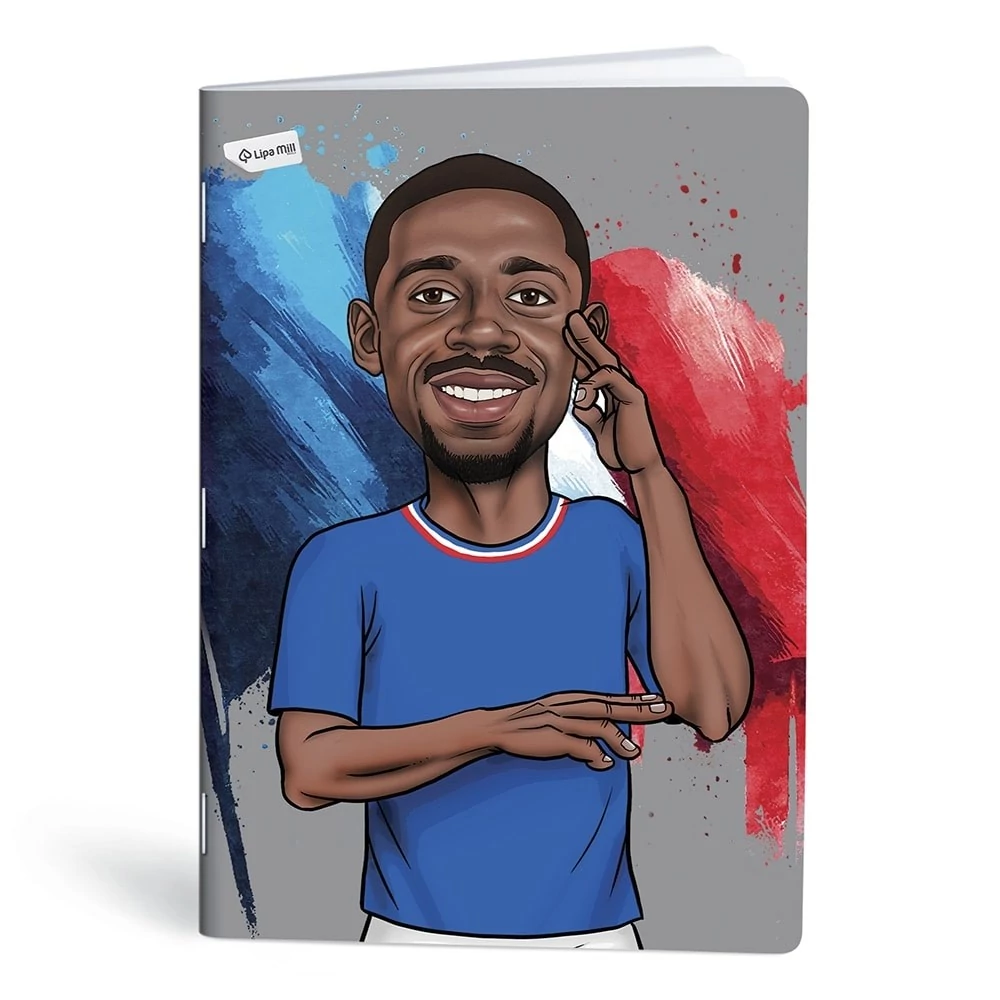 Füzet vonalas LIPAMILL A/4 40 lapos Football icons