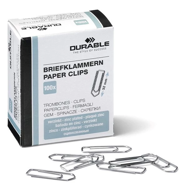 Gemkapocs DURABLE 32 mm cink 100 darabos