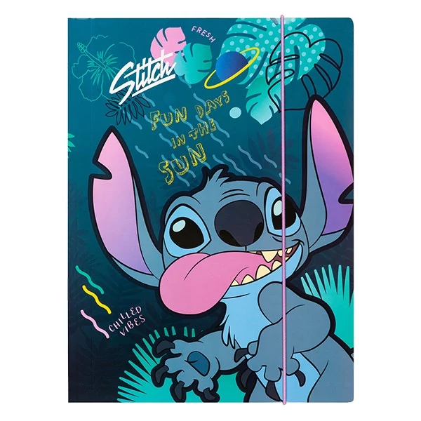 Gumis mappa COOLPACK Lilo és Stitch A/4 kék mintás