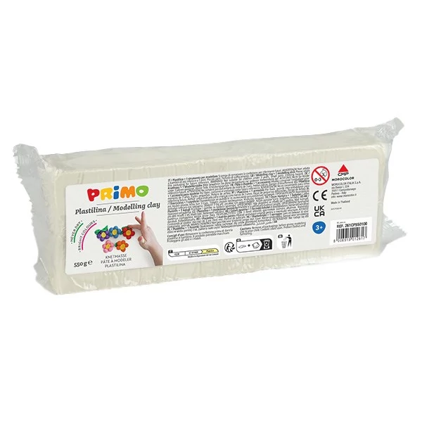 Gyurma PRIMO modellező gyurma 550 g fehér