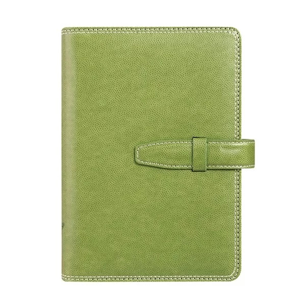 Gyűrűs kalendárium SATURNUS L228 sárga lapos zöld műbőr 2025.