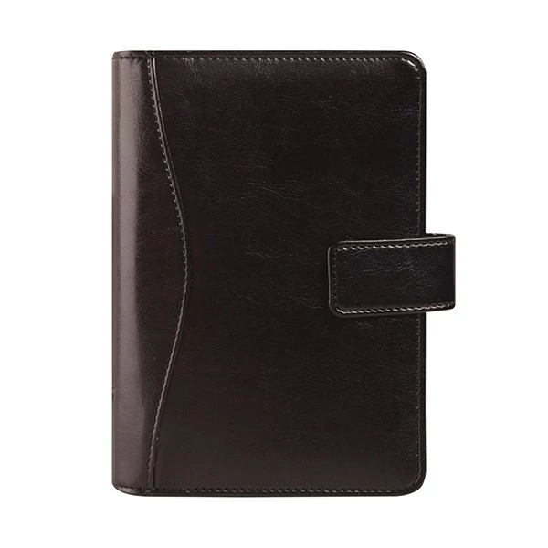 Gyűrűs kalendárium SATURNUS L231 sárga lapos fekete műbőr 2026.