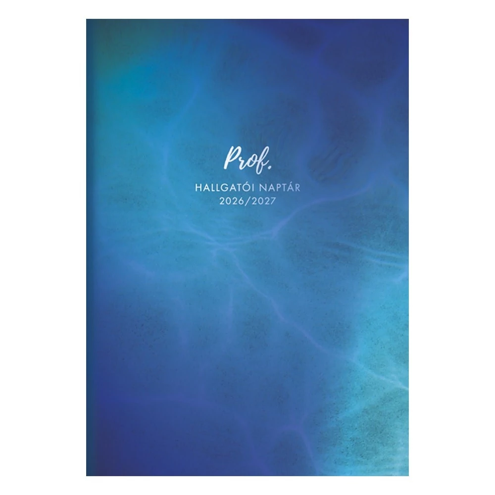 Hallgatói zsebkönyv TOPTIMER Prof papírborító A/5 heti 150x210 mm Kék 2026-2027