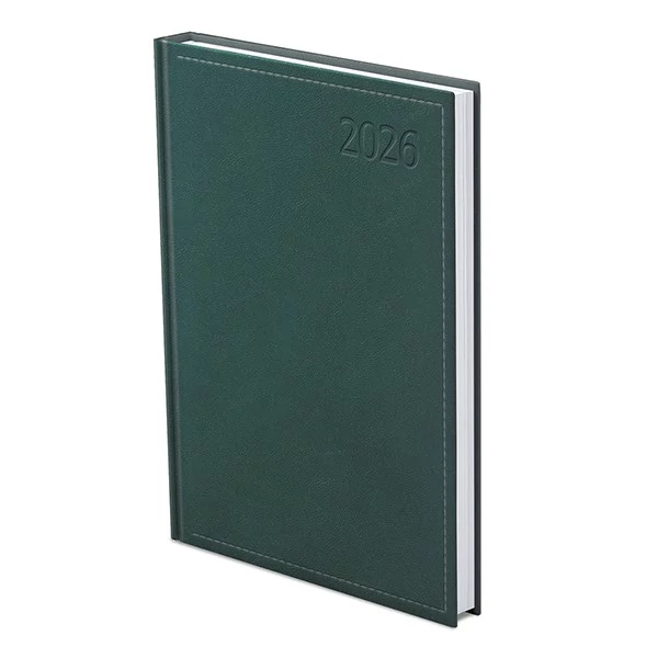 Határidőnapló TOPTIMER Traditional T015 A/5 heti fehér lapos zöld 2026.