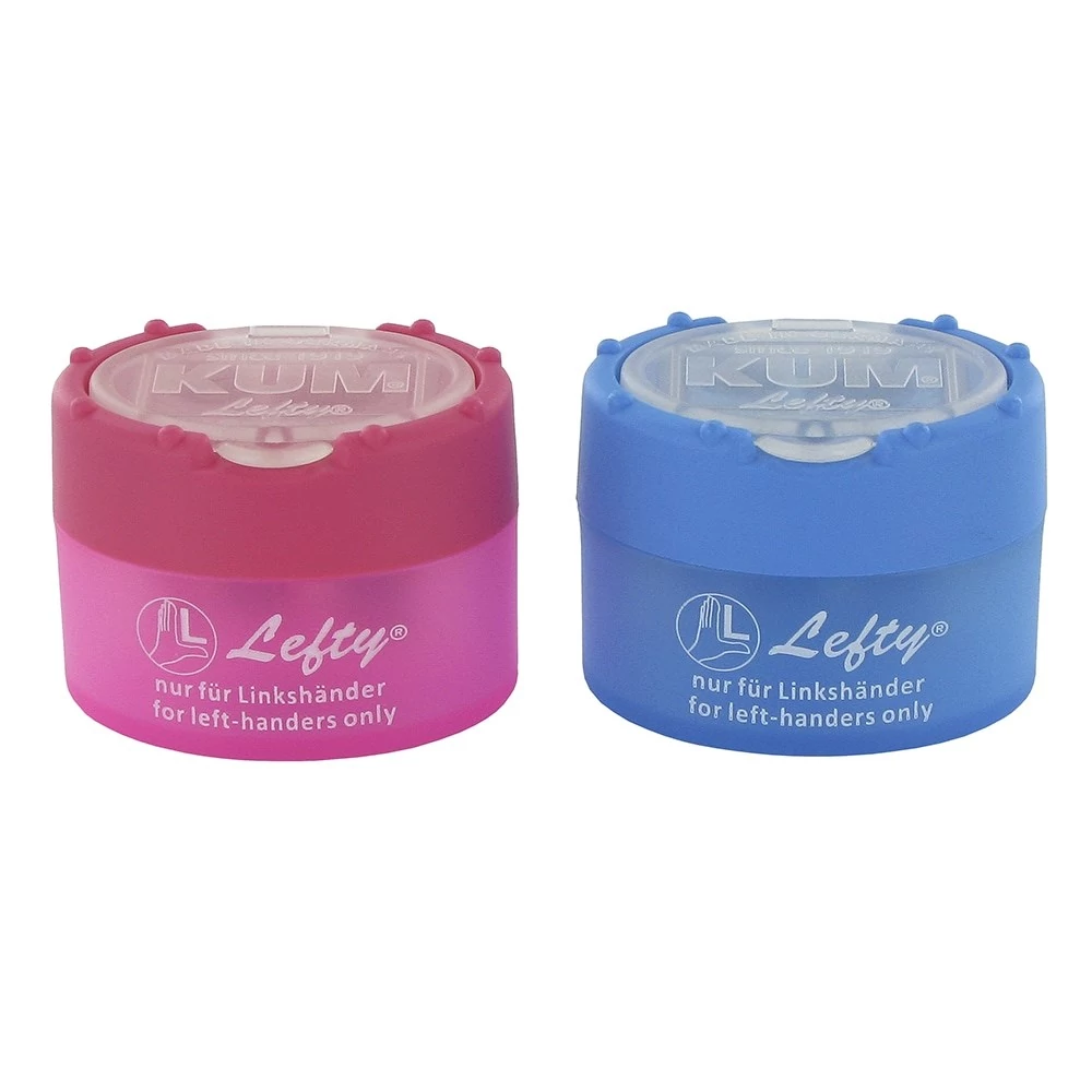 Hegyező KUM kézi Clickclack műanyag 2 lyukú balkezes