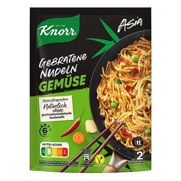 Instant KNORR Spaghetteria Ázsiai pirított tészta pikáns-zöldséges ízesítéssel 125 g