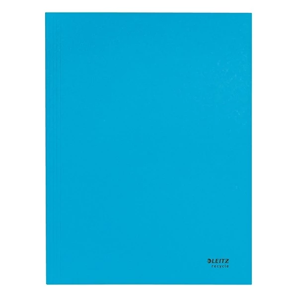 Iratgyűjtő LEITZ Recycle  A/4 3 pólyás karton kék
