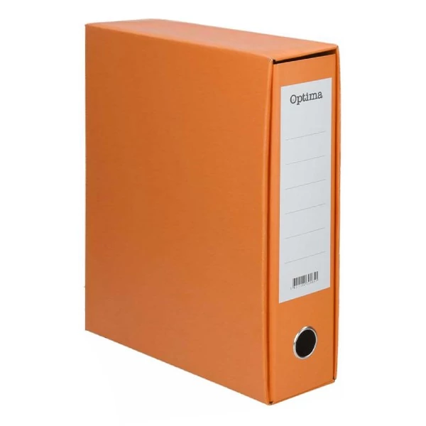 Iratrendező tokos OPTIMA A/4 80mm narancs