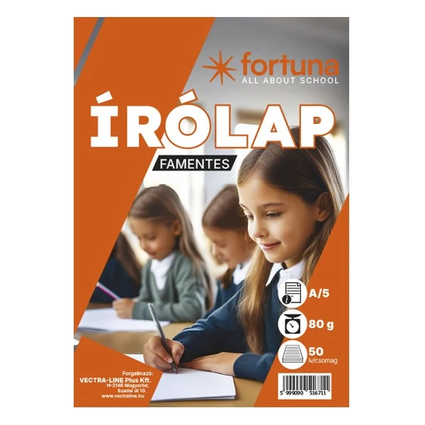 Írólap FORTUNA A/5 famentes 20-50 50 lapos