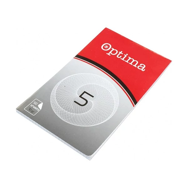 Jegyzettömb kockás OPTIMA 100x170mm 50 lapos