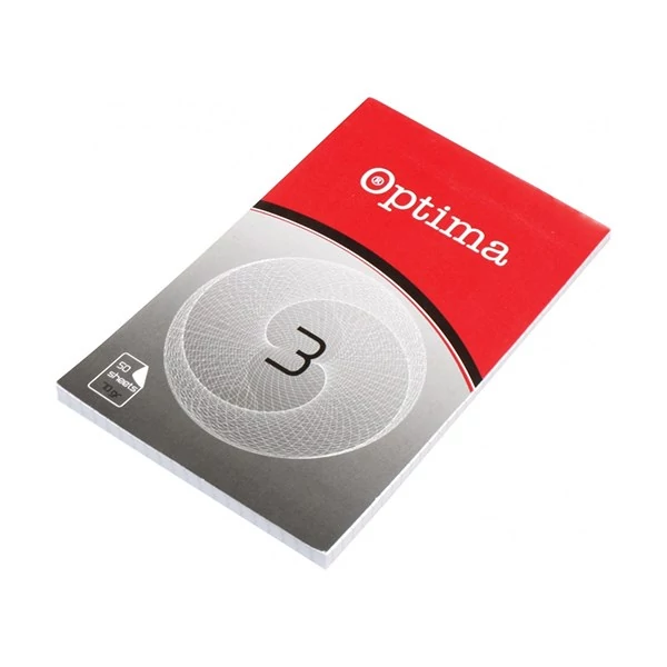 Jegyzettömb kockás OPTIMA 80x130mm 50 lapos