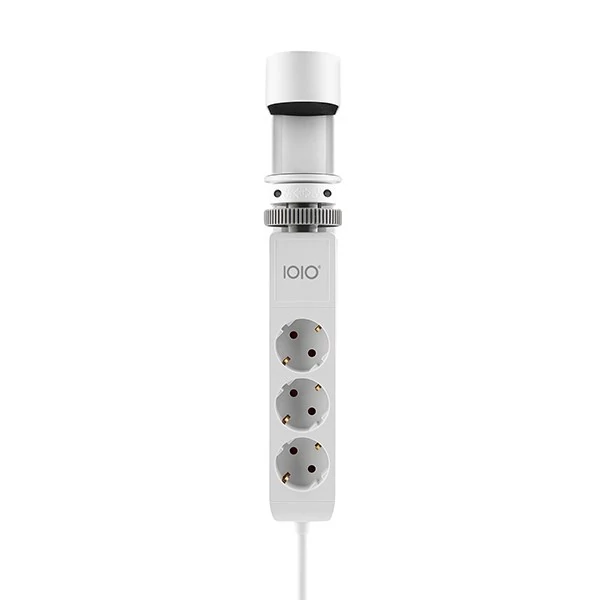 Kábel hosszabbító IOIO asztalhoz rögzíthető 3 aljzat 1,5m, 2xUSB-A, 1xUSB-C fehér